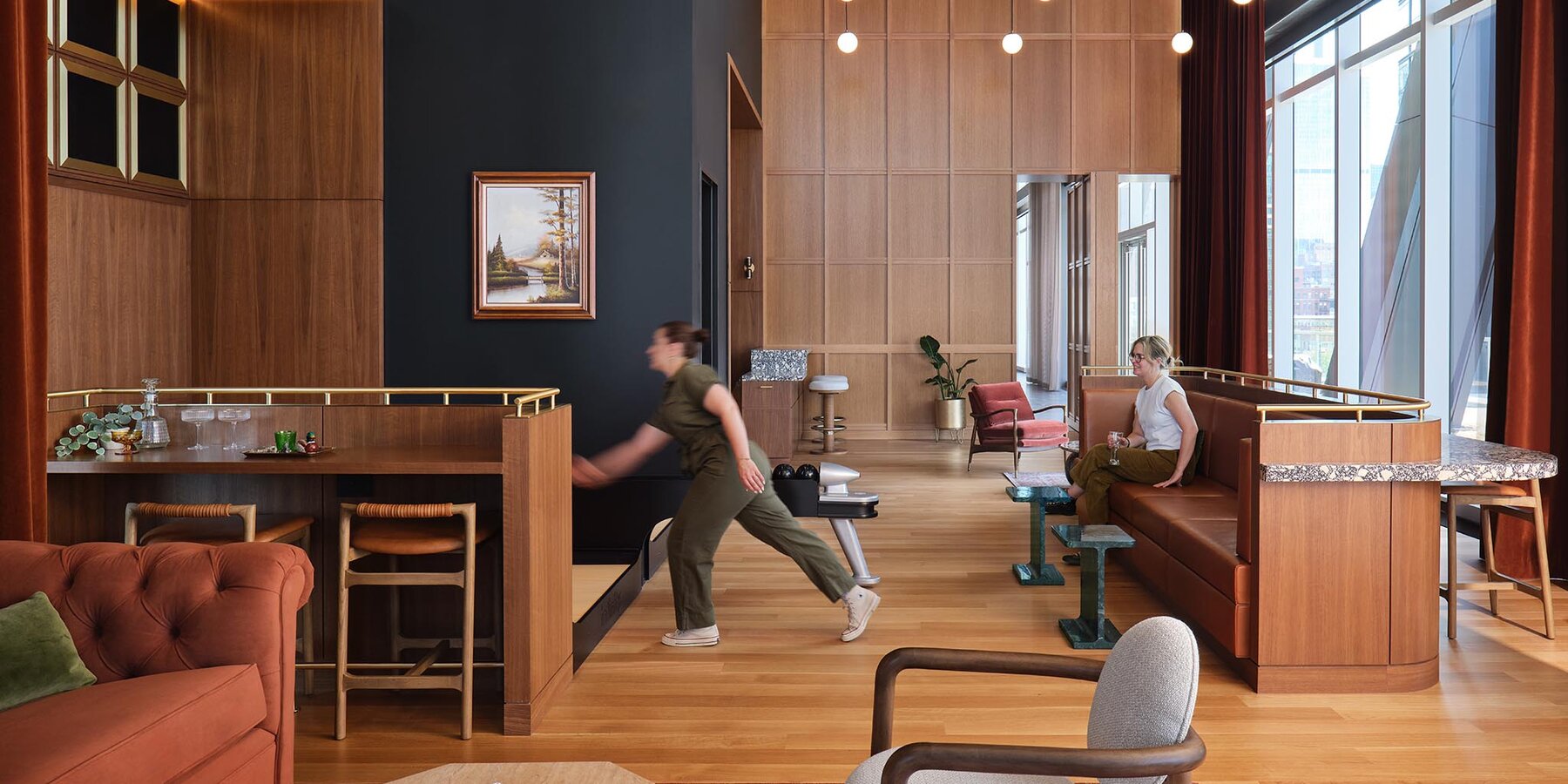 360 N グリーンのインテリア