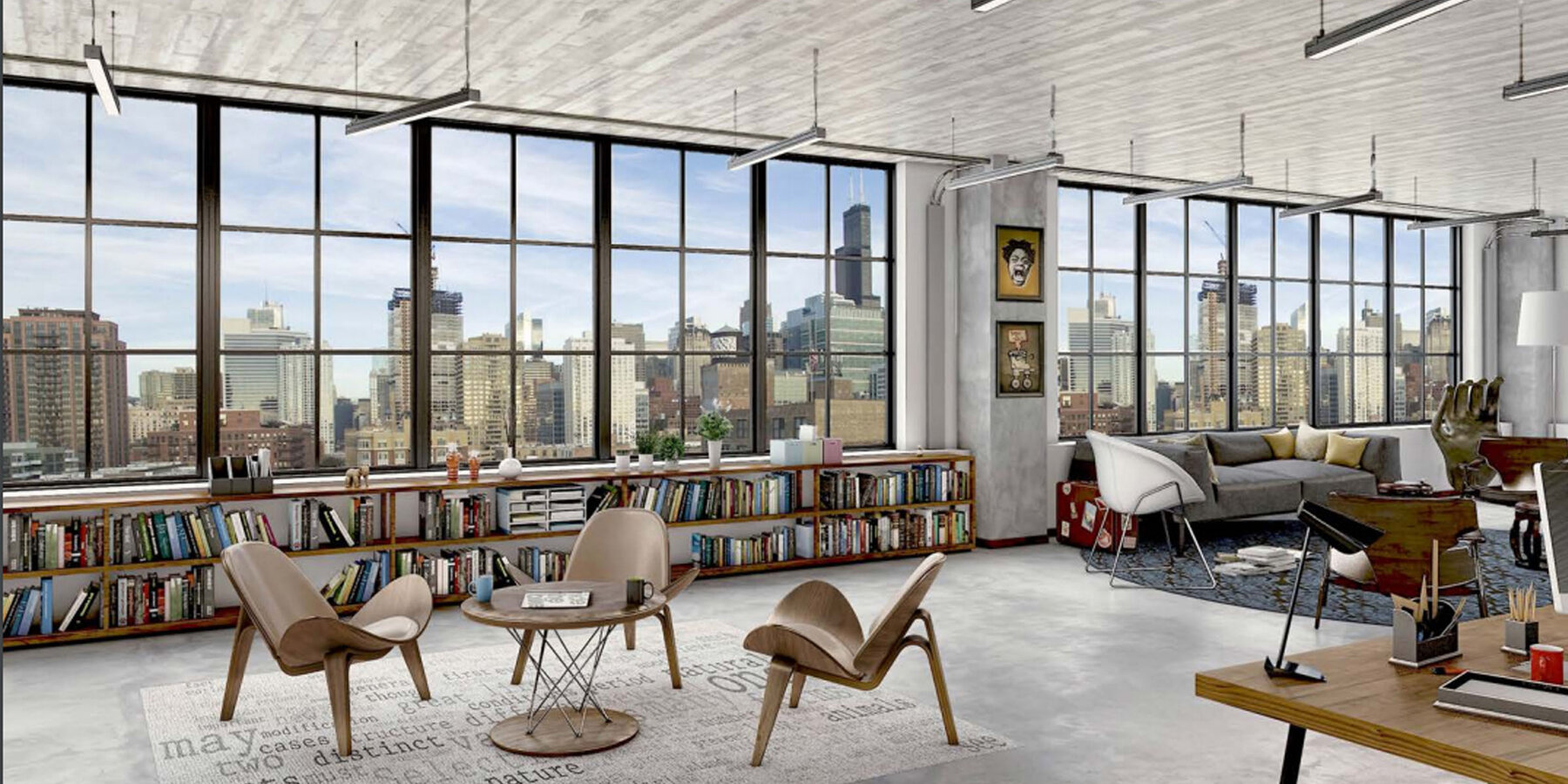 シカゴの高級オバカラ ルール 簡単ス建設 - 811 W バカラ ルール 簡単のインテリア レンダリング