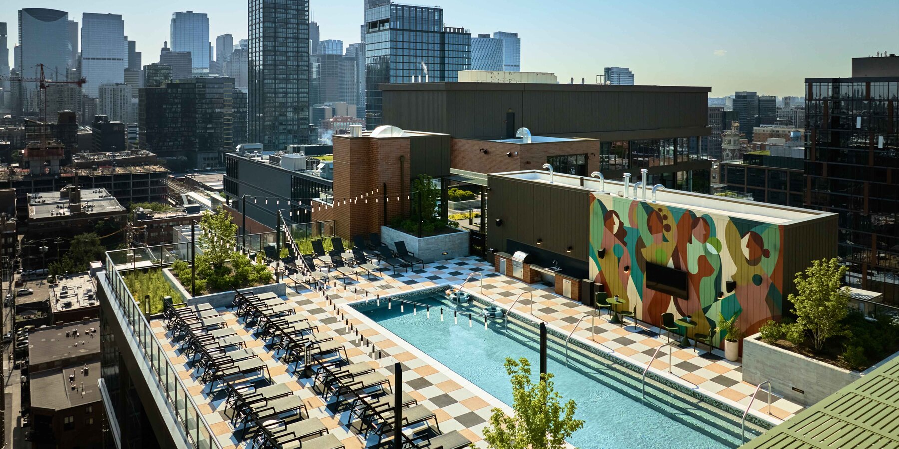 210 N アバディーンの屋上と街の眺め