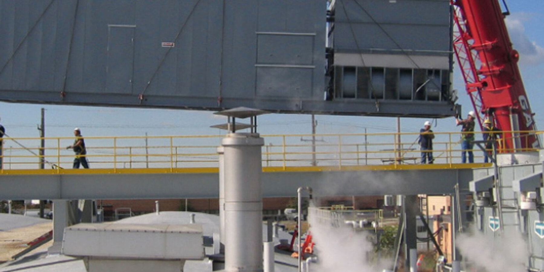 Life Sciences Construction Chicago - Fresenius Kabi exterior abraxis chiller lifting