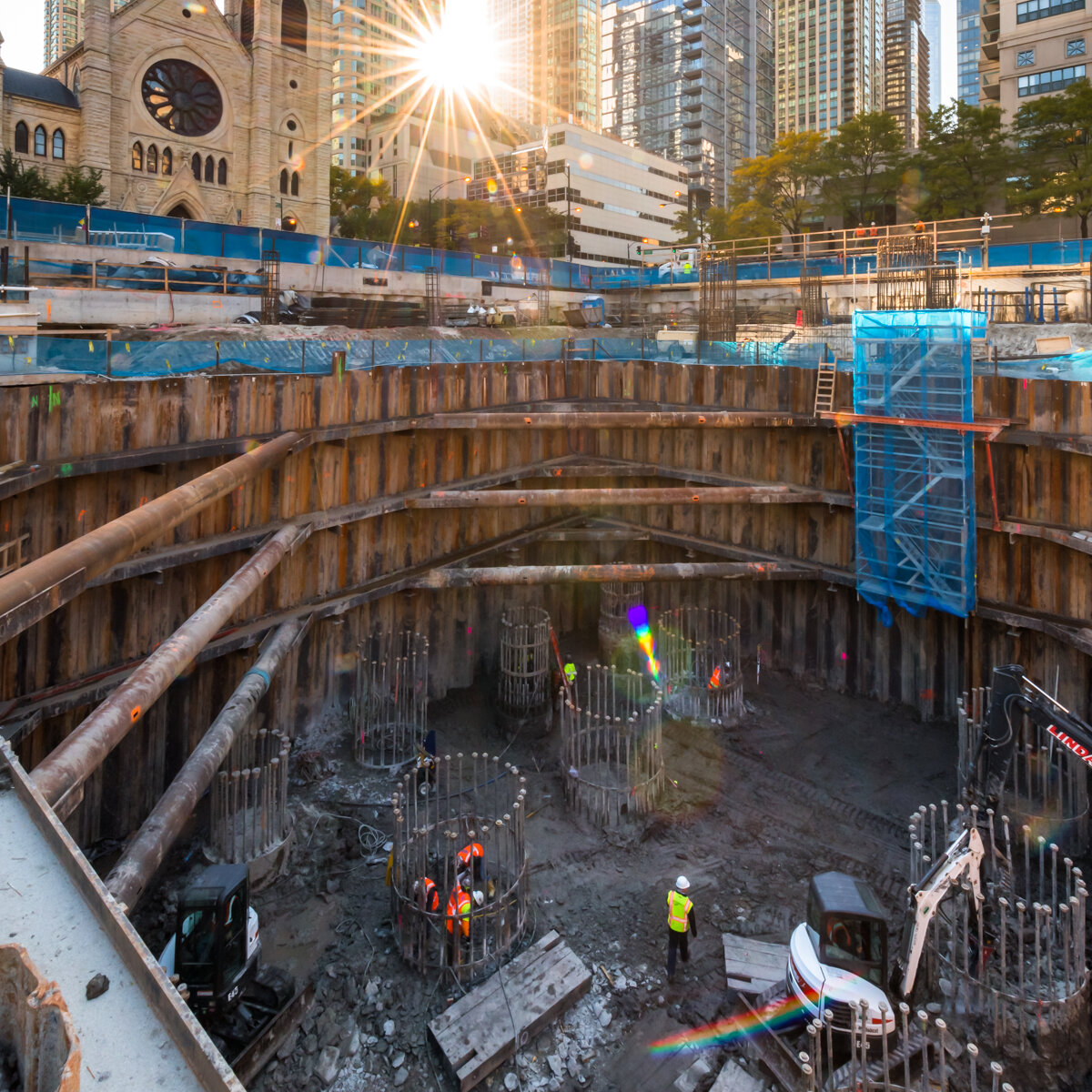 シカゴのコッファーダム 1 つ