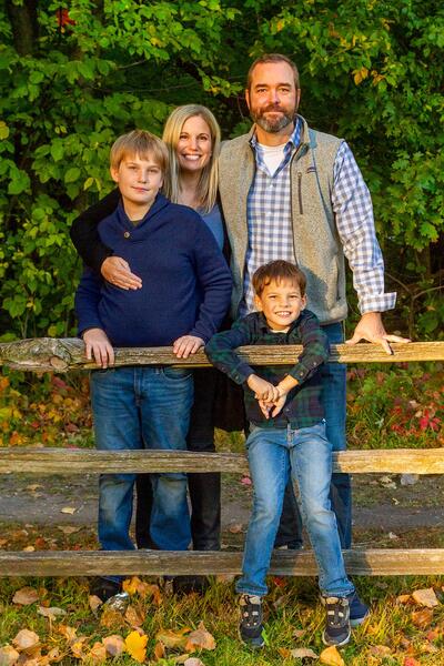 シャウアーの家族の写真