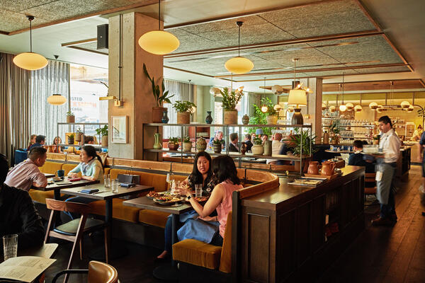 高級レストラン建設会社 - ホクストン ホテル レストランのインテリア ダイニング ルーム